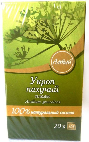 Изображение товара Укроп пахучий плоды Fito-Алтай №20 Укроп пахучий плоды Fito-Алтай №20 фотография