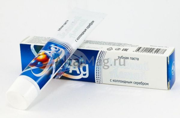 Изображение товара Зеленый Алтай Зубная паста с Коллоидным серебром 75г Зеленый Алтай Зубная паста с Коллоидным серебром 75г фотография