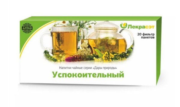Изображение товара Успокоительный чайный напиток Лекра-Сэт 20 пакетиков Успокоительный чайный напиток Лекра-Сэт 20 пакетиков фотография