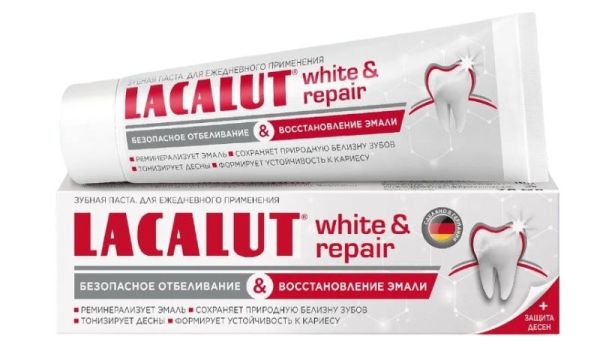 Изображение товара Зубная паста White&Repair Отбеливание и Укрепление эмали Лакалют 50мл Зубная паста White&Repair Отбеливание и Укрепление эмали Лакалют 50мл фотография