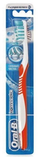 Изображение товара Зубная щётка Oral-B «Комплекс: глубокая чистка», средняя, 1 шт Зубная щётка Oral-B «Комплекс: глубокая чистка», средняя, 1 шт фотография
