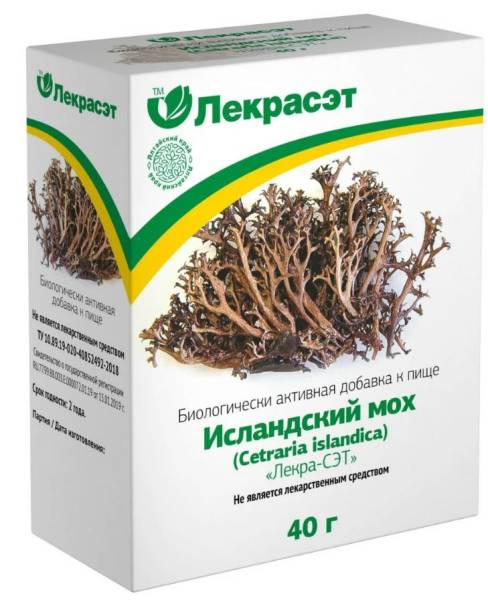 Исландский мох Лекра-Сэт 40г фотография