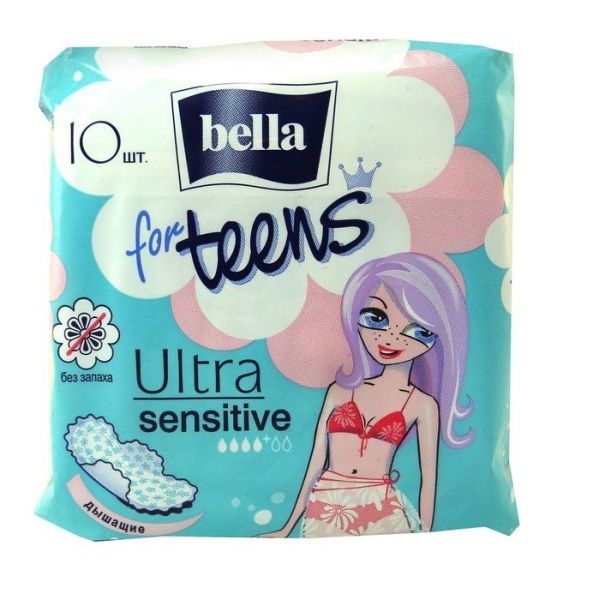 Изображение товара Прокладки белла for teens ultra sensitive 10шт Прокладки белла for teens ultra sensitive 10шт фотография
